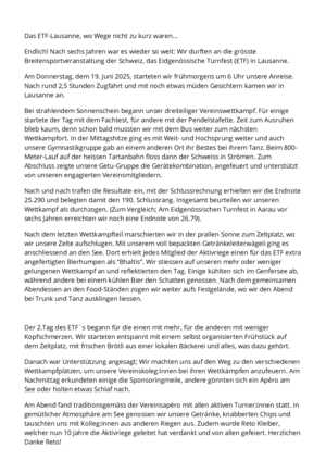Bericht